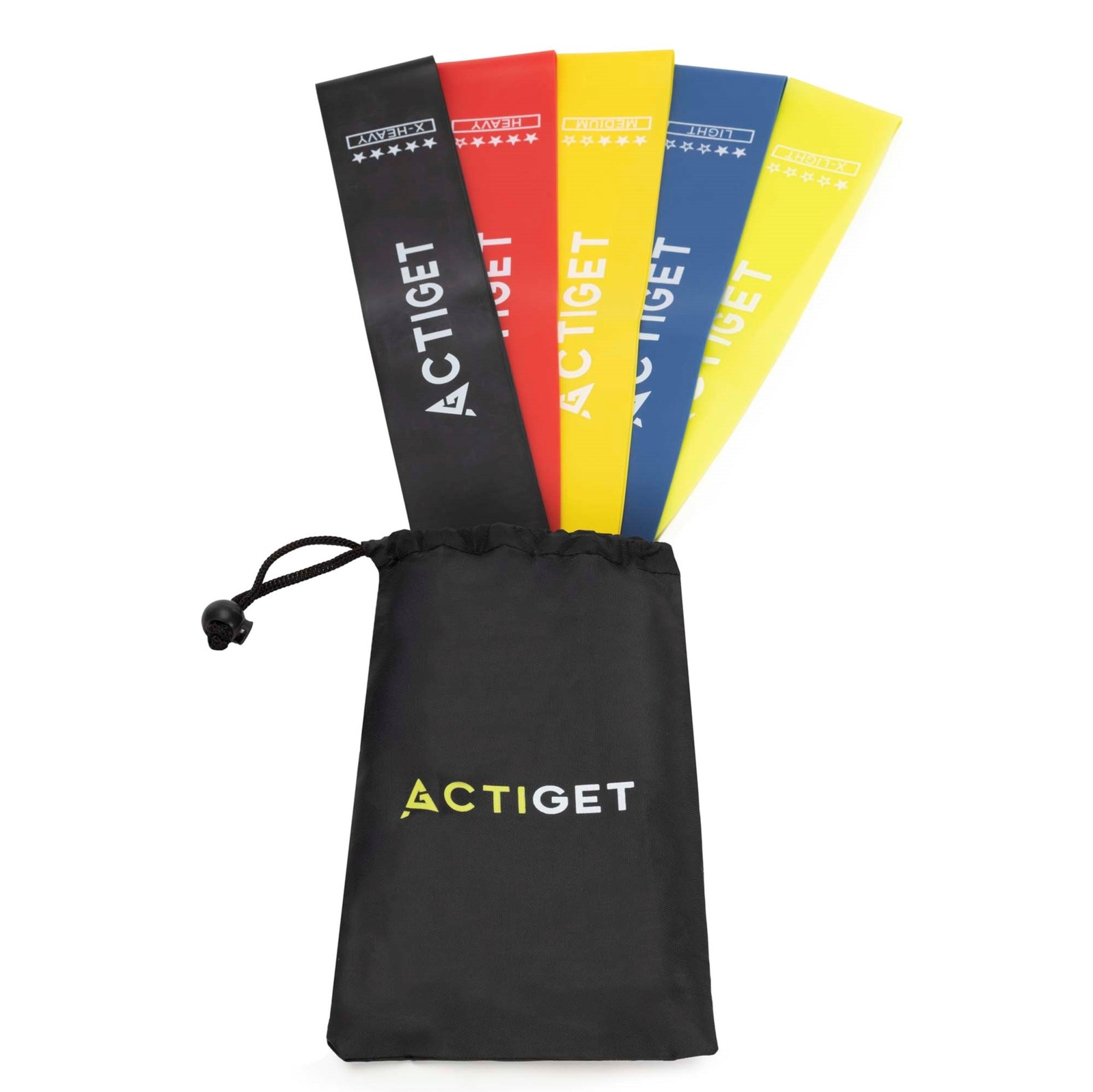 Taśmy oporowe do ćwiczeń zestaw 5 szt. opór 1-20 kg gumy fitness rehabilitacyjne