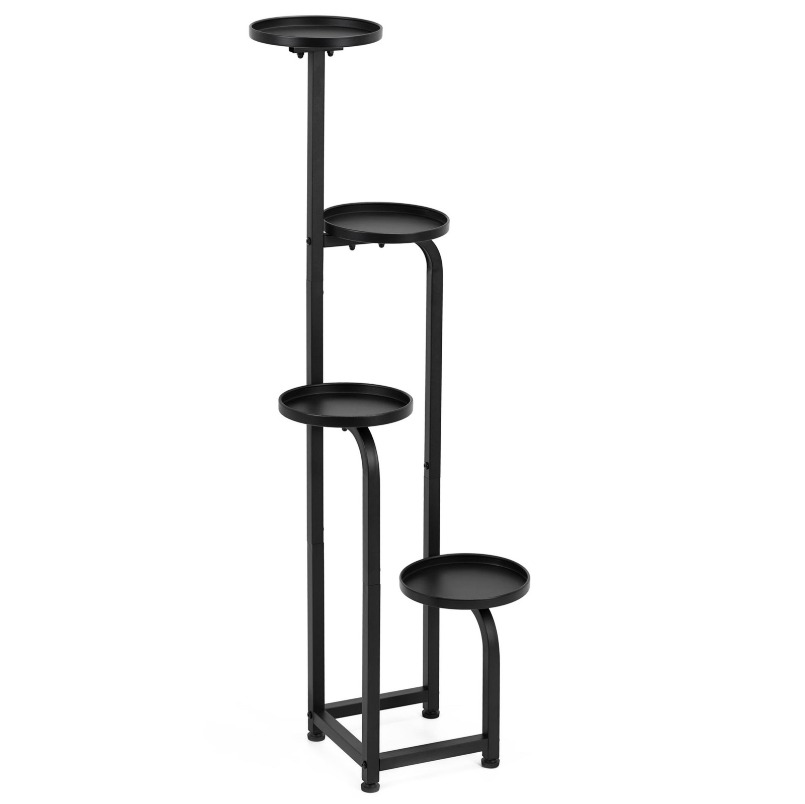 Stojak na kwiaty 115 cm kwietnik metalowy z 4 półkami loft wielopoziomowy do salonu