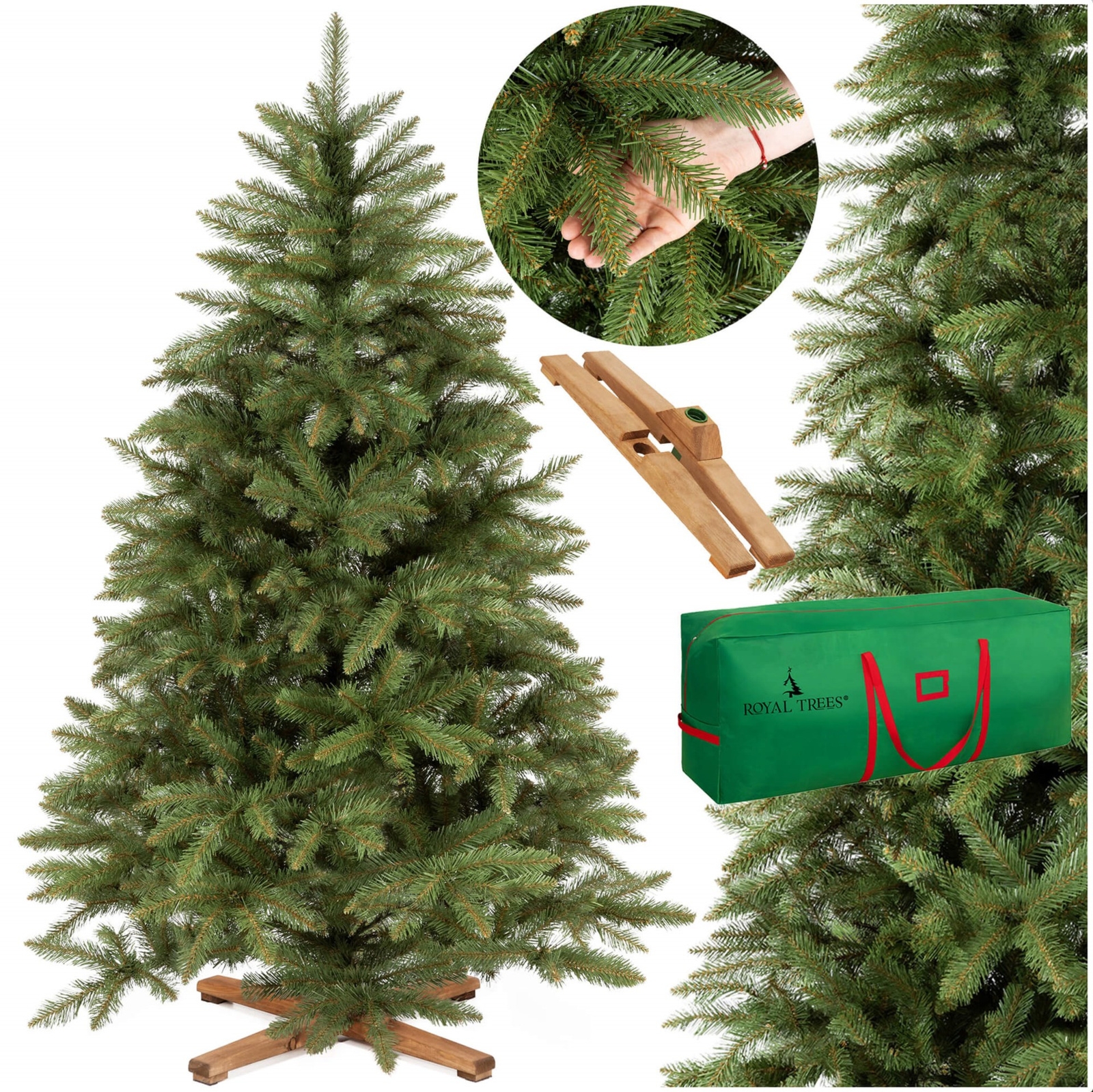 Świerk kaukaski, choinka sztuczna 180 cm Royal Trees premium drzewko świąteczne jak żywe