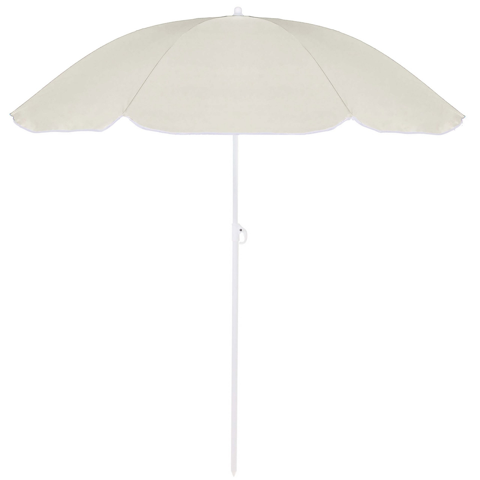 Parasol ogrodowy, składany parasol plażowy, z regulacją wysokości, beżowy