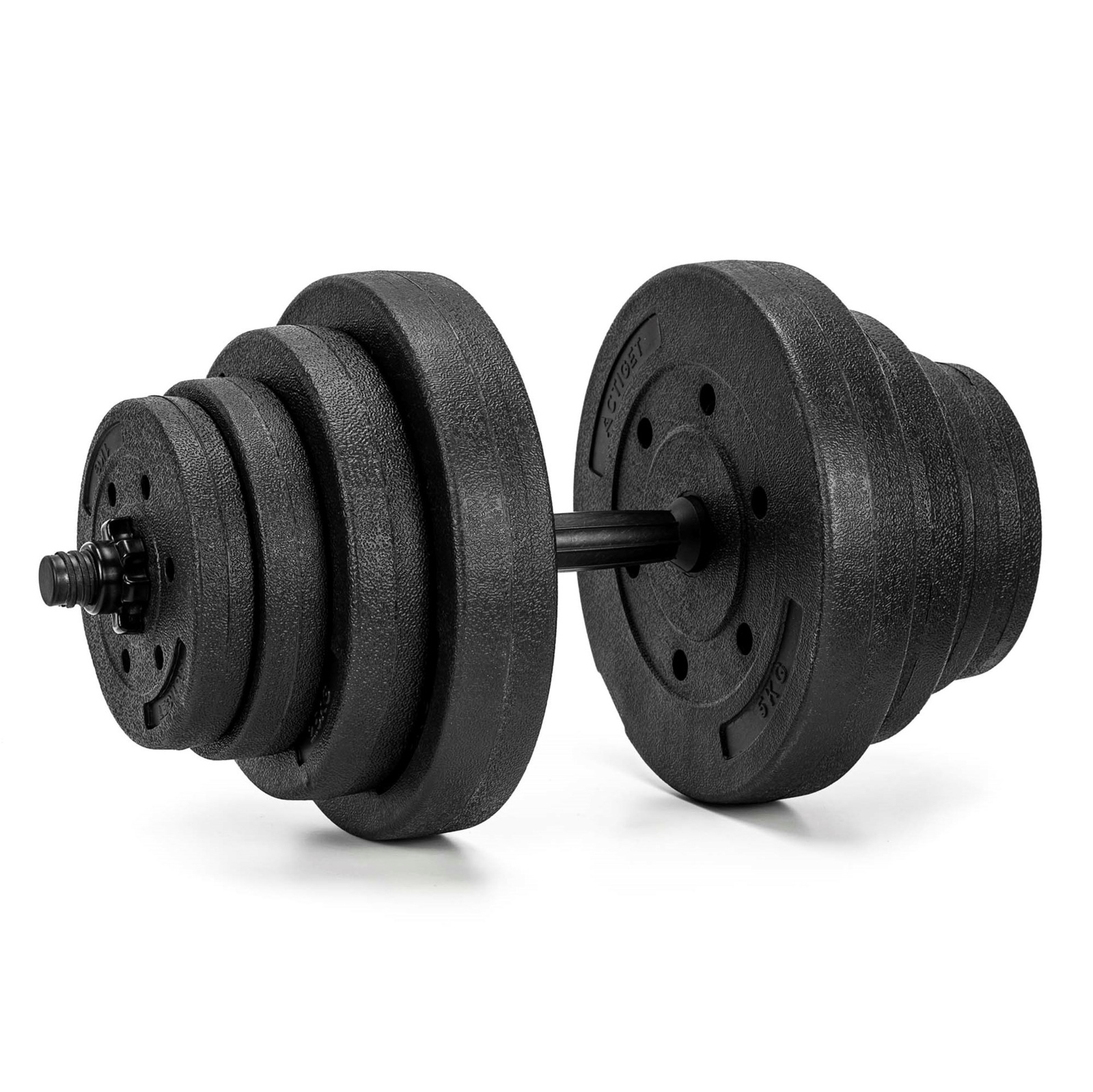 Hantel do treningu siłowego 20 kg hantla regulowana zestaw 2x10 kg gryf