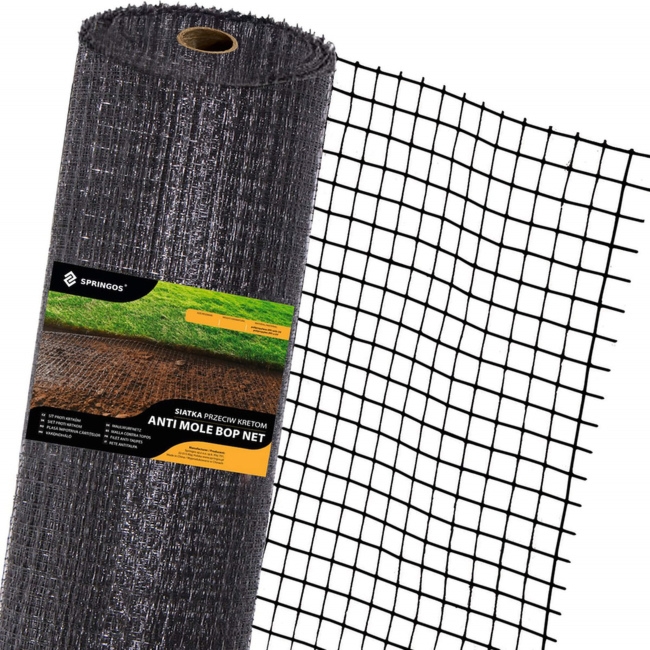 Siatka na krety 2 m x 100 m przeciw kretom, nornicom 45g/m2
