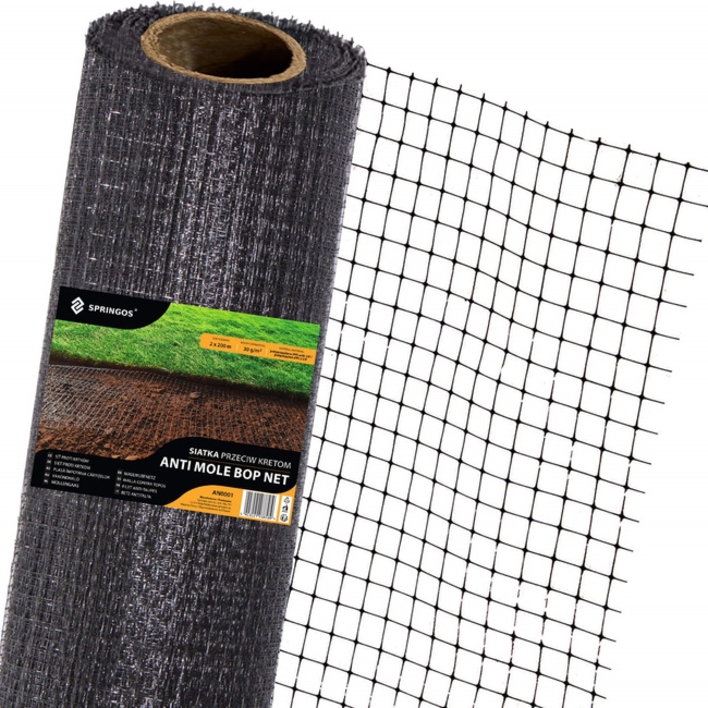 Siatka na krety 1m x 25 m przeciw kretom, nornicom 30g/m2 pod trawnik