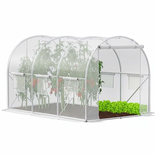 Szklarnia ogrodowa foliowa UV4 140g/m2 3x2x2 m tunel na warzywa owoce foliak