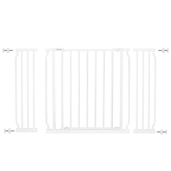 Bramka zabezpieczająca rozporowa do 118cm biała