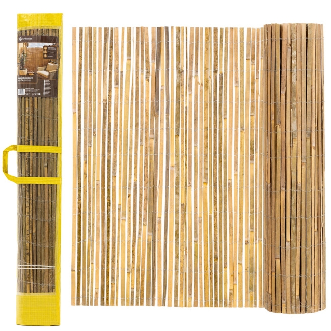 Mata bambusowa, osłona na balkon, do ogrodu 1,8 x 3 m płot maskujący, na ogrodzenie
