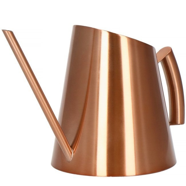 Metalowa konewka dekoracyjna 1,5L podlewaczka ogrodowa do roślin miedziana