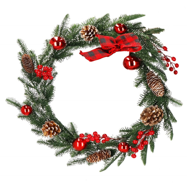 Wieniec świąteczny ozdoba na drzwi wianek 150 cm girlanda