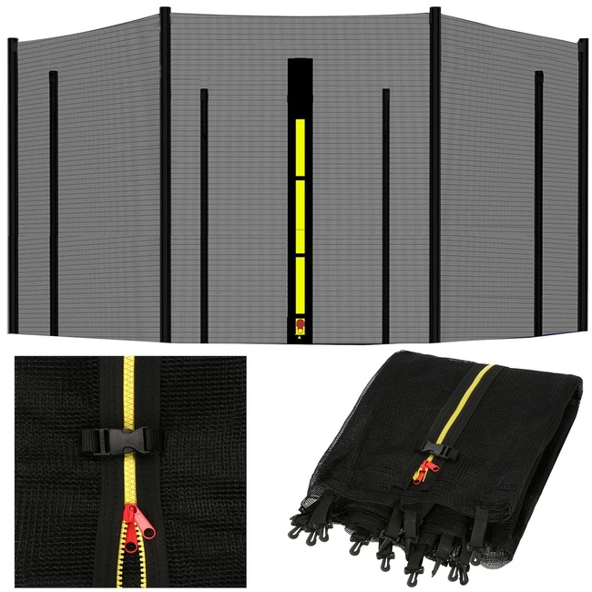 Zdjęcia - Akcesoria do trampolin Springos Siatka do trampoliny zewnętrzna 14FT 426 cm 8 słupków 