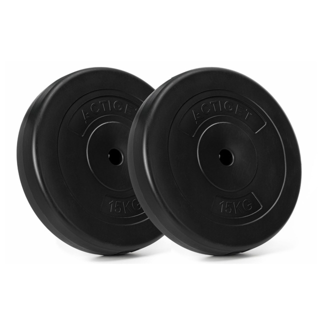 Obciążenie bitumiczne 15 kg 2 szt. talerz kompozytowy 31 mm krążek do sztangi hantli