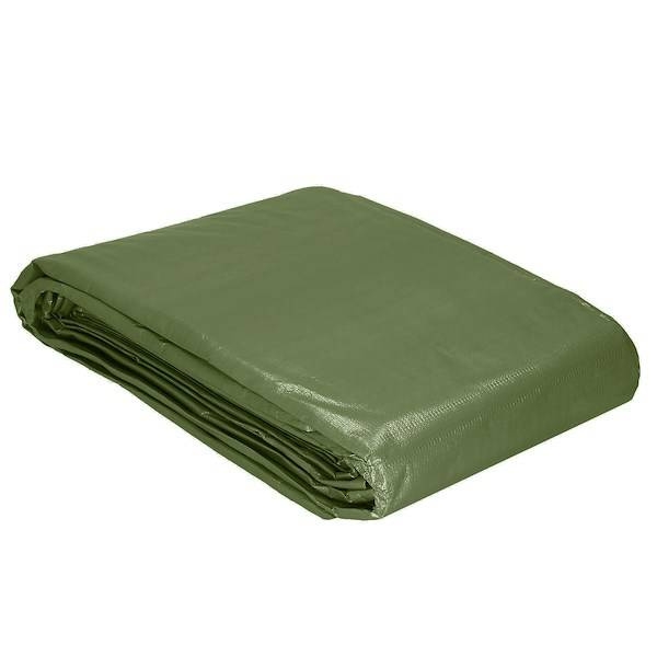 Plandeka 3x3m 120g/m2 gruba płachta ochronna zielona