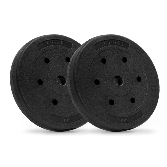 Obciążenie bitumiczne 10 kg 2 szt. talerz kompozytowy 29 mm krążek do sztangi hantli