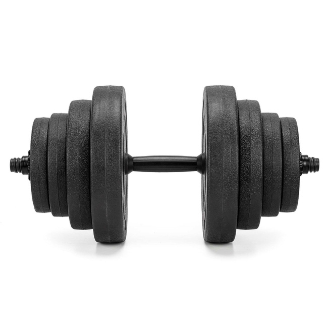 Hantel do ćwiczeń 20 kg hantla regulowana zestaw obciążeń 2x10 kg gryf do treningu siłowego