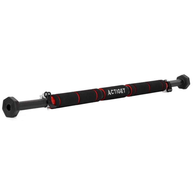 Drążek do podciągania 62 - 100 cm teleskopowy stalowy mocowany do futryny regulowany