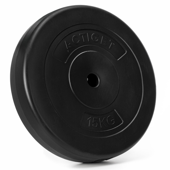 Obciążenie bitumiczne 15 kg talerz kompozytowy 31 mm krążek do sztangi hantli