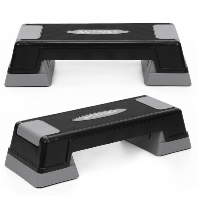 Step do ćwiczeń fitness 2-stopnie, schodek treningowy do aerobiku