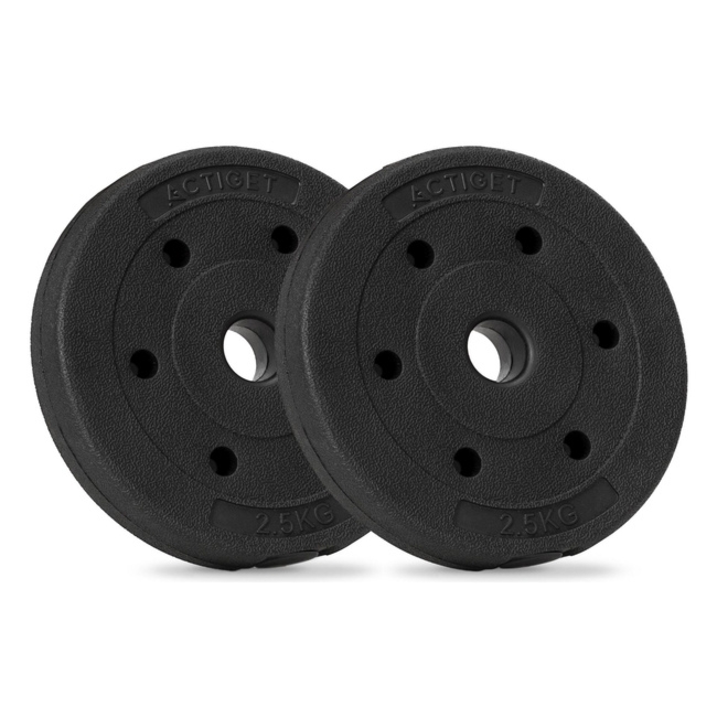 Obciążenie bitumiczne 2,5 kg 2 szt. talerz kompozytowy 29 mm krążek do sztangi hantli