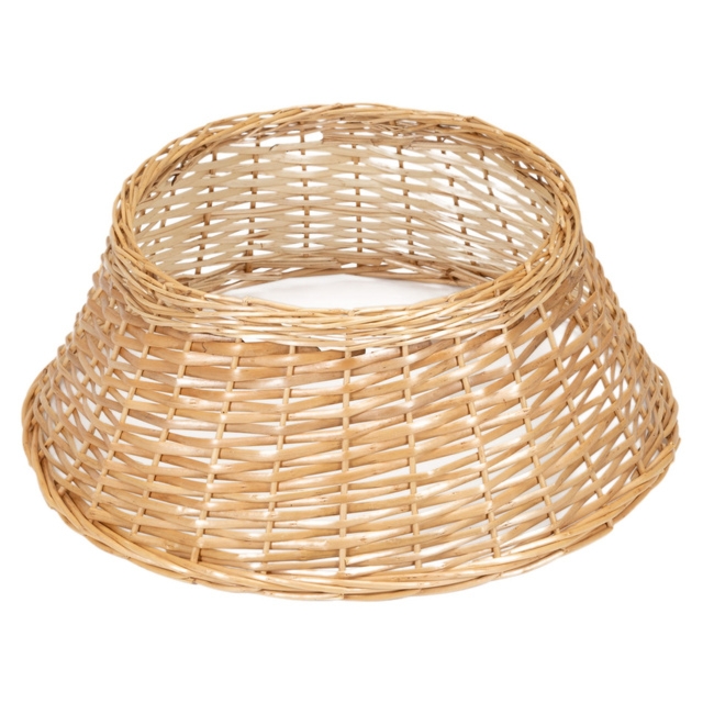 Osłona na stojak pod choinkę, wiklinowa 58 cm jasnobrązowy