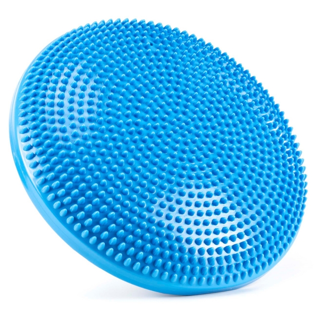 Poduszka sensoryczna do siedzenia, z pompką pro dysk do ćwiczeń sensomotoryczny niebieski