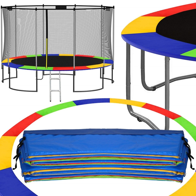 Osłona na sprężyny z siatką do trampoliny zewnętrzną 13FT 396/400/407cm multikolor