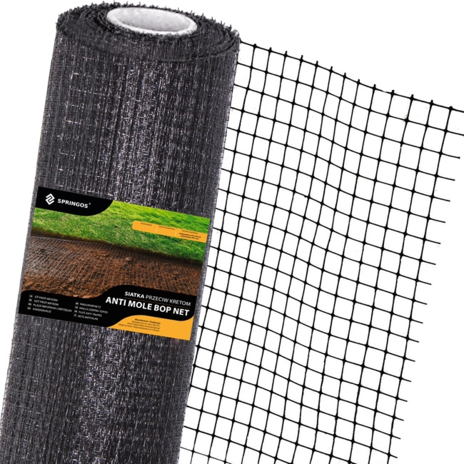 Siatka na krety 2 m x 200 m przeciw kretom, nornicom 45g/m2