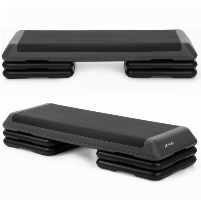 Step do ćwiczeń fitness 3-stopnie, schodek treningowy do aerobiku