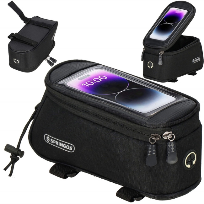 Sakwa rowerowa z uchwytem na telefon torba na kierownicę roweru etui wodoodporne