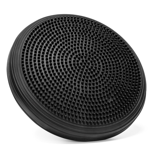 Poduszka sensoryczna do siedzenia, z pompką dysk do ćwiczeń sensomotoryczny jeżyk czarny