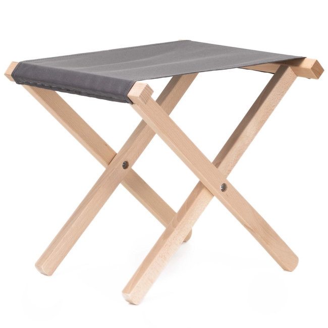 Krzesło składane turystyczne, wędkarkie, stołek na biwak, kemping, jasnoszary