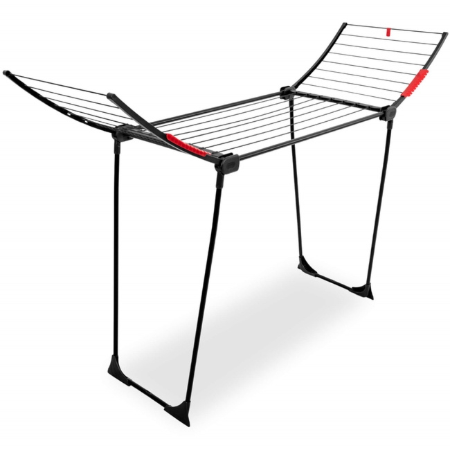 Suszarka na pranie składana teleskopowa na ubrania, bieliznę, z wbudowanymi haczykami