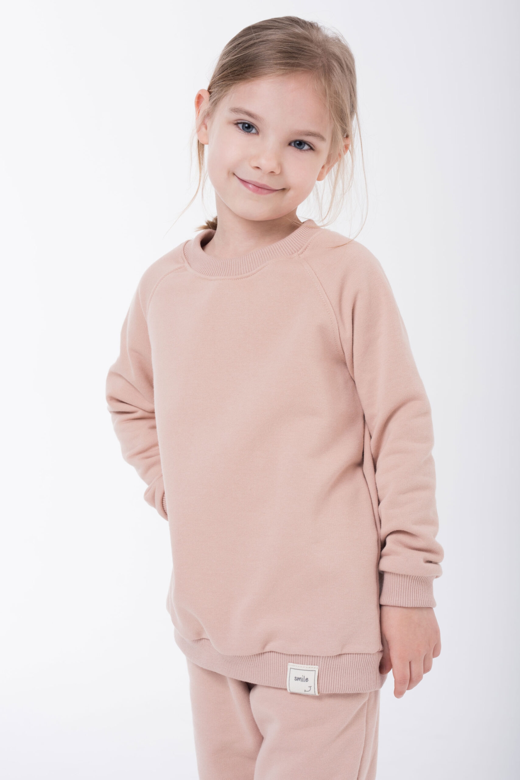 Różowa dresowa dziewczęca bluza Cartoon Pink Salmon - 110/116