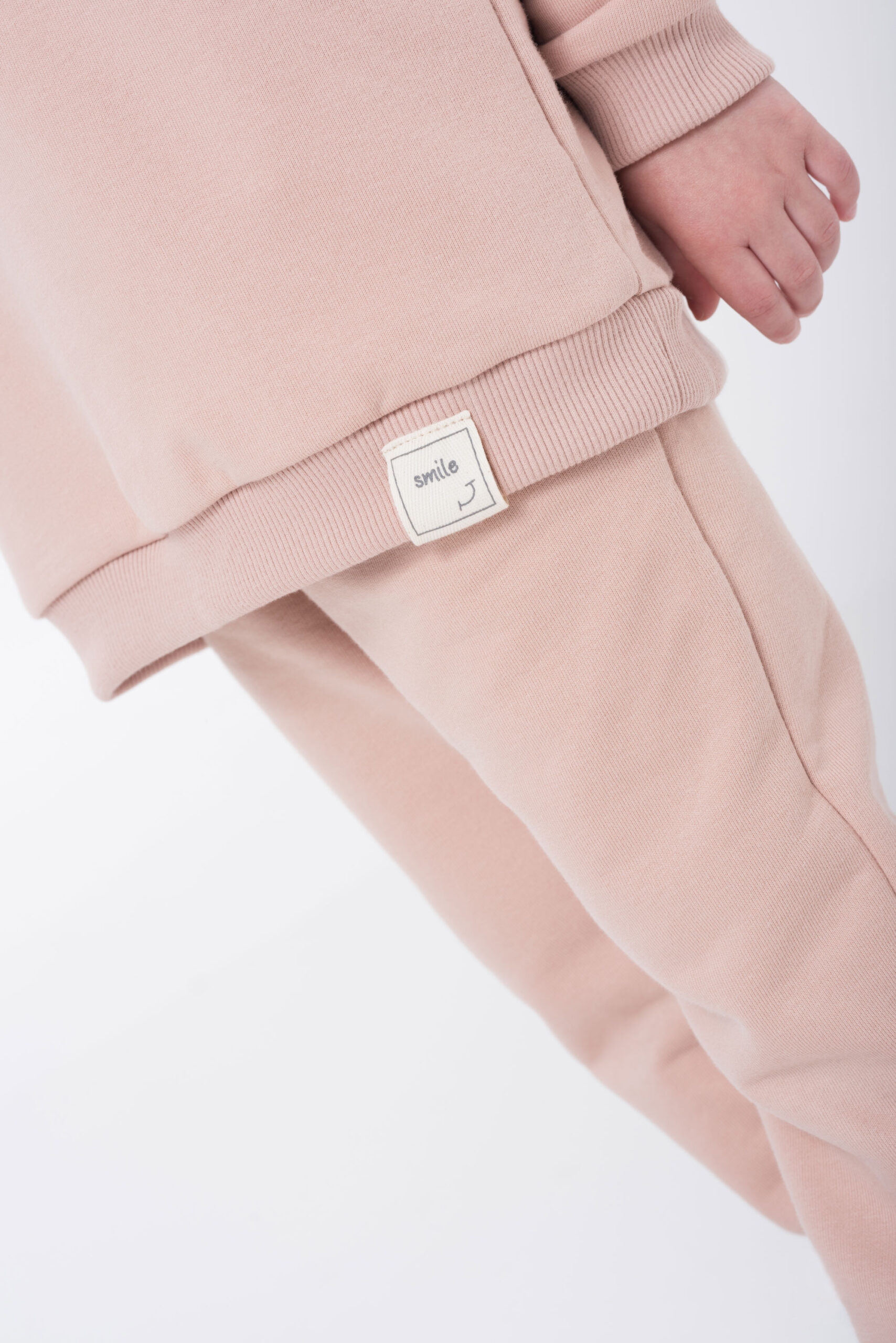 Różowe dresowe spodnie dla dziecka Easy-Going Pink Salmon - 116