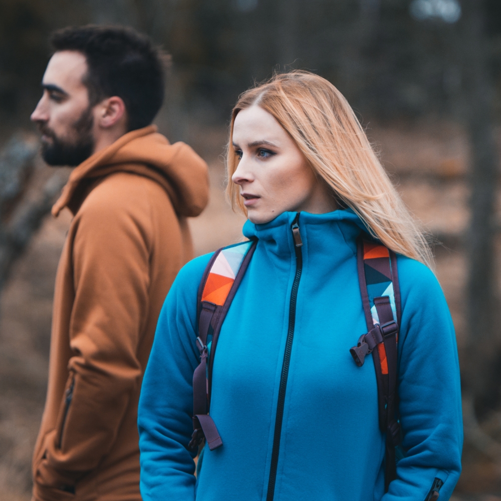 Bluza bawełniana damska morska Tramontana - morski - XL