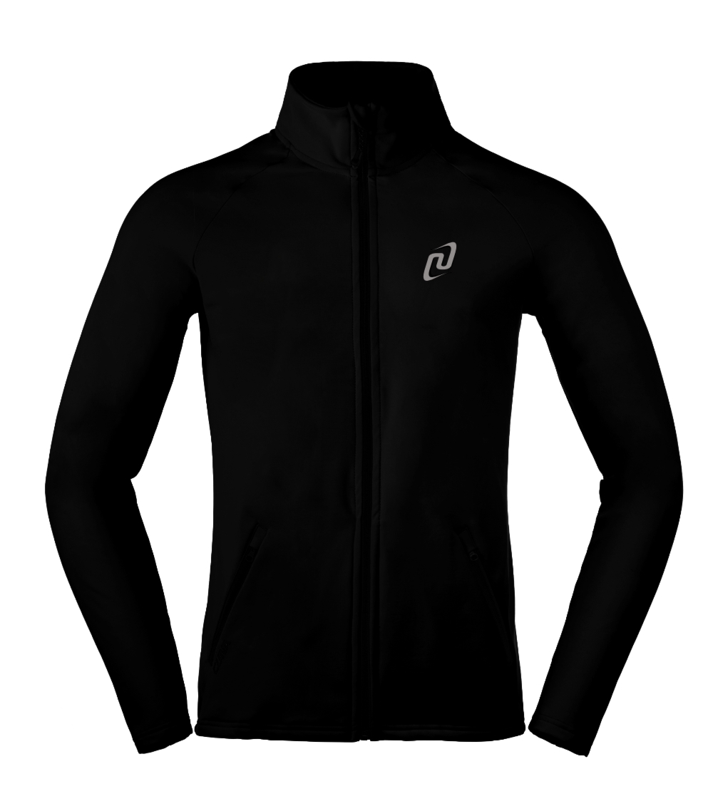 Bluza rozpinana sportowa męska do biegania czarna Active Pro - czarny - XL