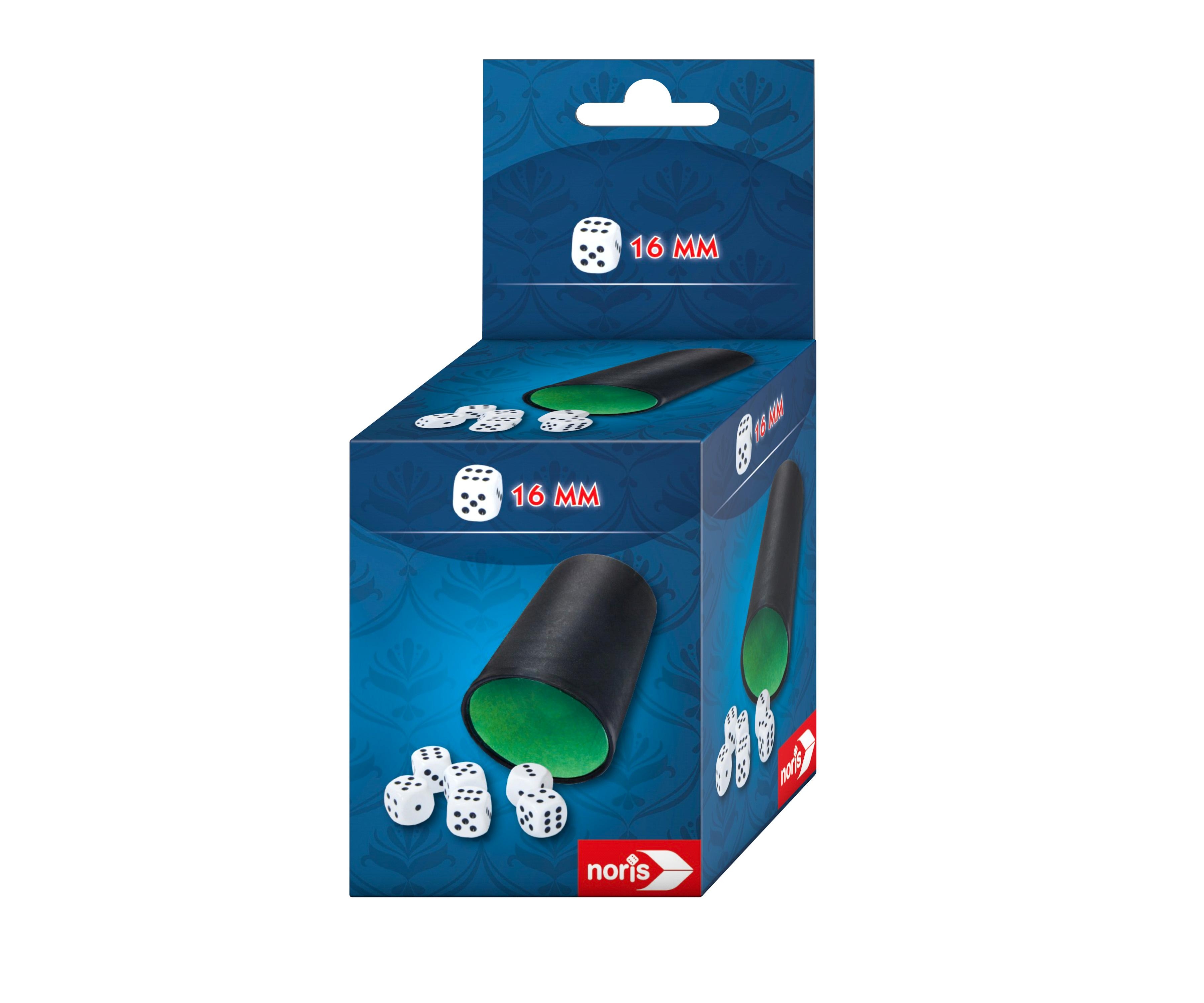 Kubek z 6 kostkami do gry NORIS