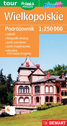 Wielkopolskie. Podróżownik 1:250 000. Polska niezwykła. Plastik /2024