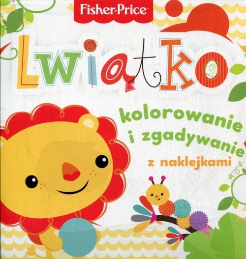 Fisher Price Kolorowanka podłogowa Lwiątko kolorowanie i zgadywanie z naklejkami