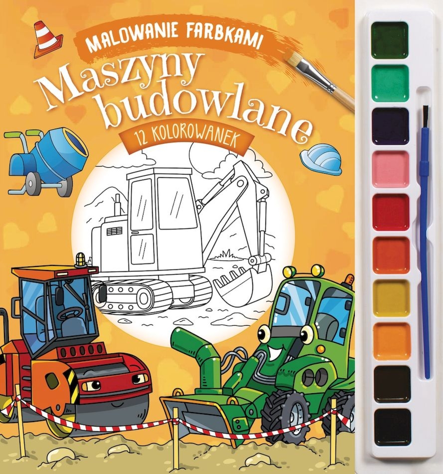 Maszyny budowlane. Malowanie farbkami