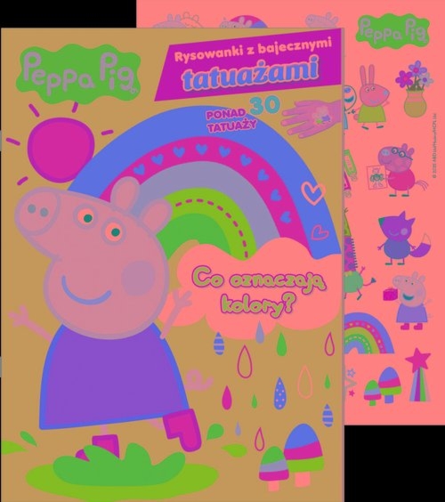 Peppa Pig. Rysowanki z bajecznymi tatuażami Co oznaczają kolory?