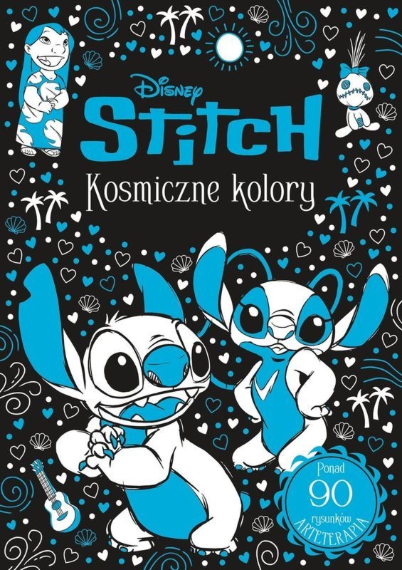 Arteterapia. Kosmiczne kolory. Disney Stitch