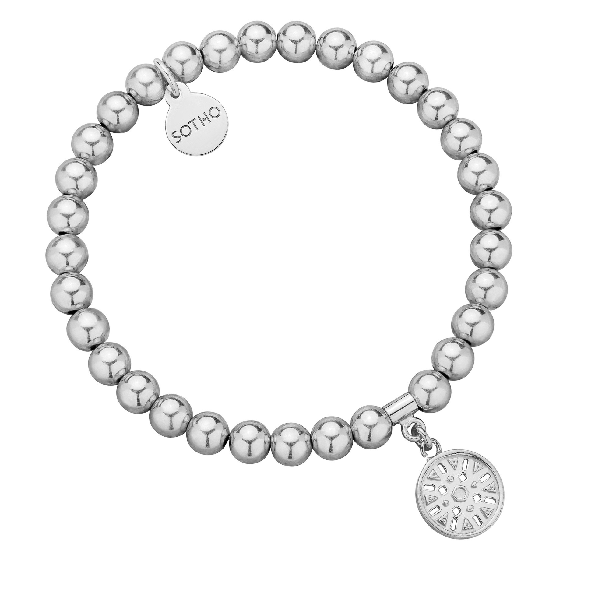 Srebrna bransoletka z orientalną rozetką