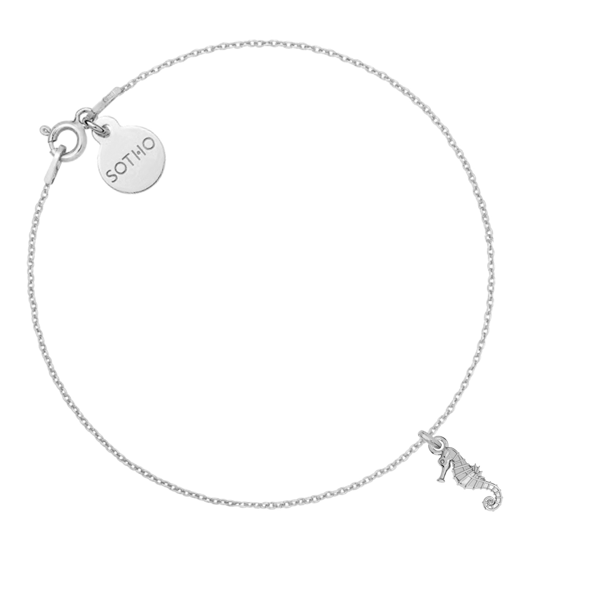 Srebrna bransoletka z konikiem morskim