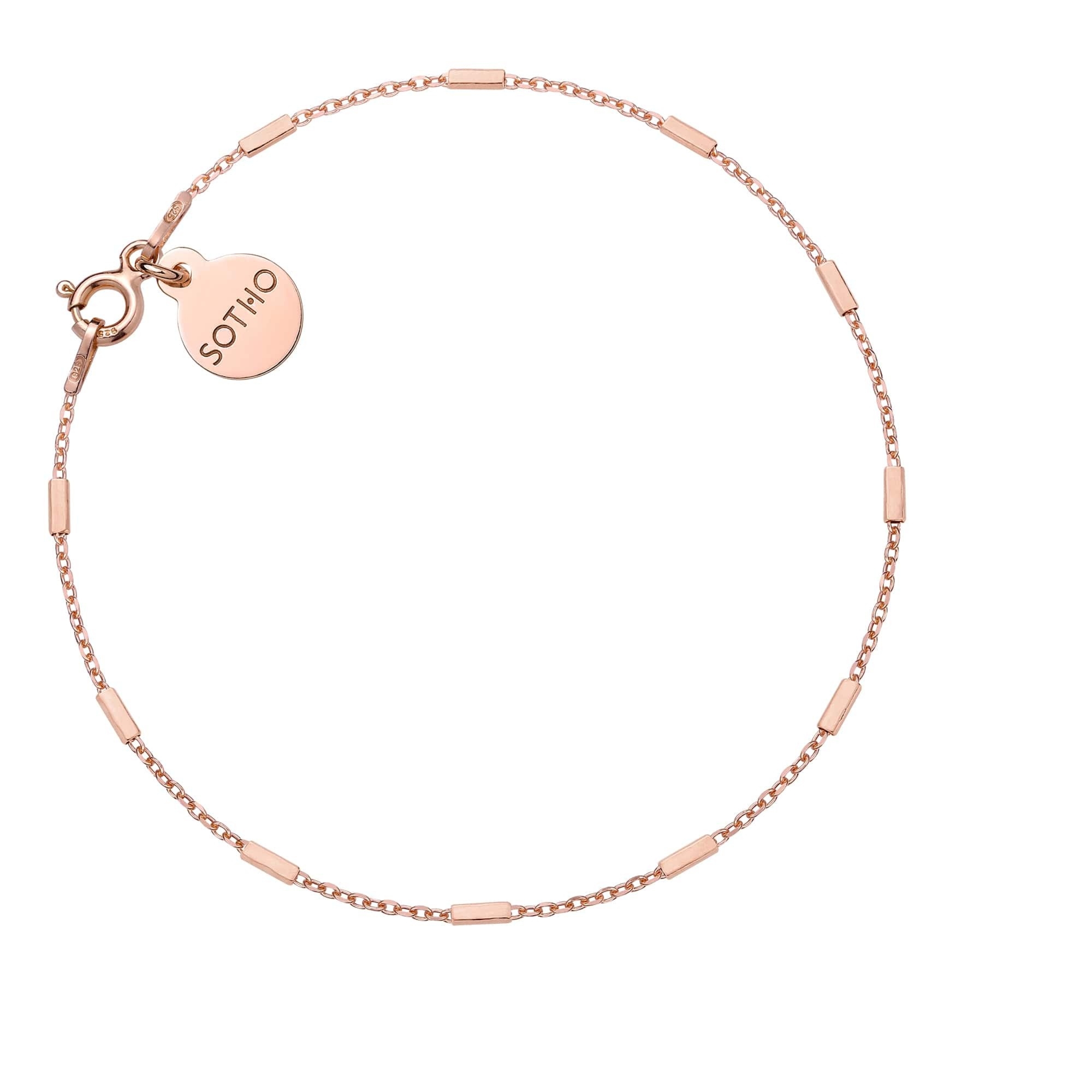 Bransoletka łańcuszkowa z różowego złota