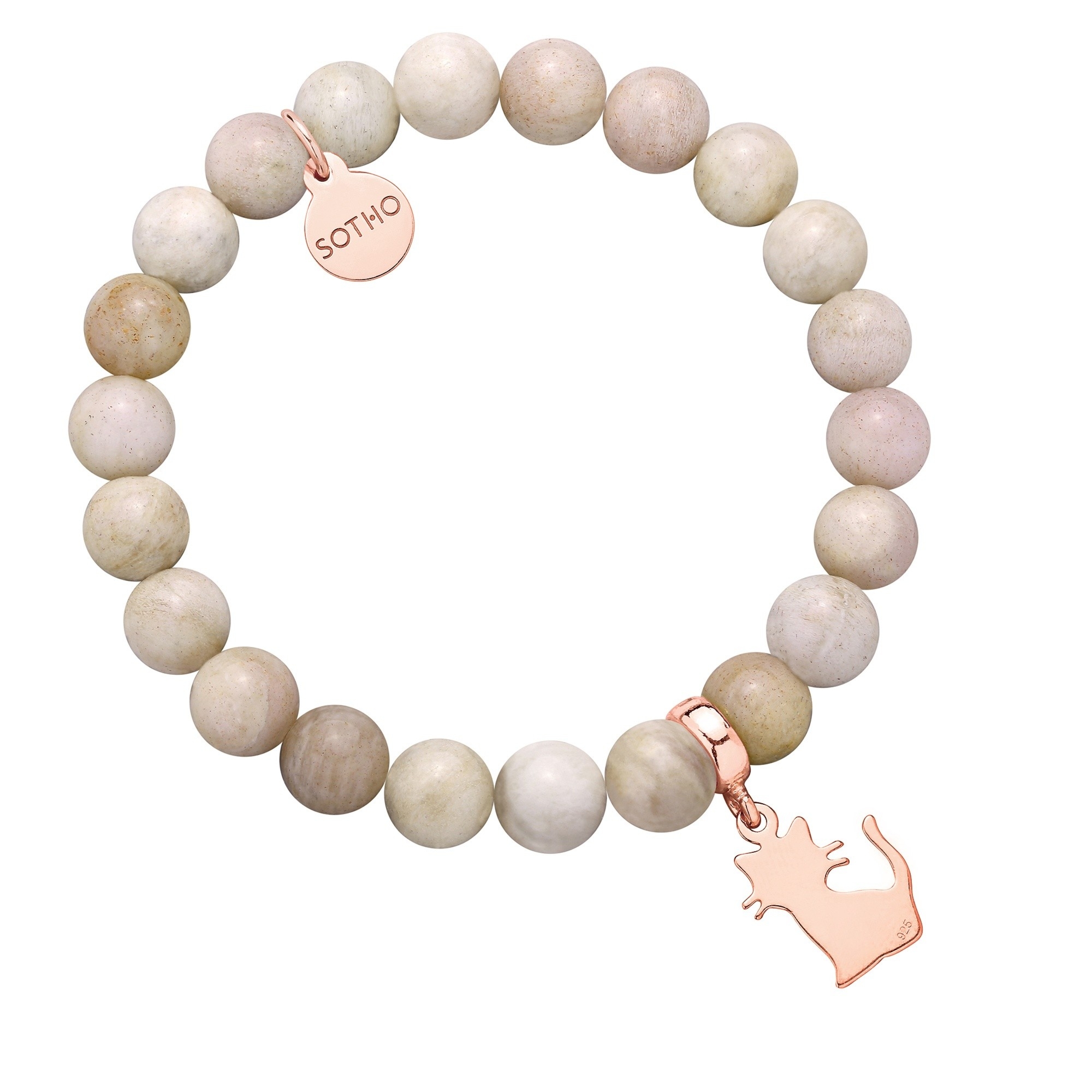 Cielista bransoletka z kotkiem z różowego złota