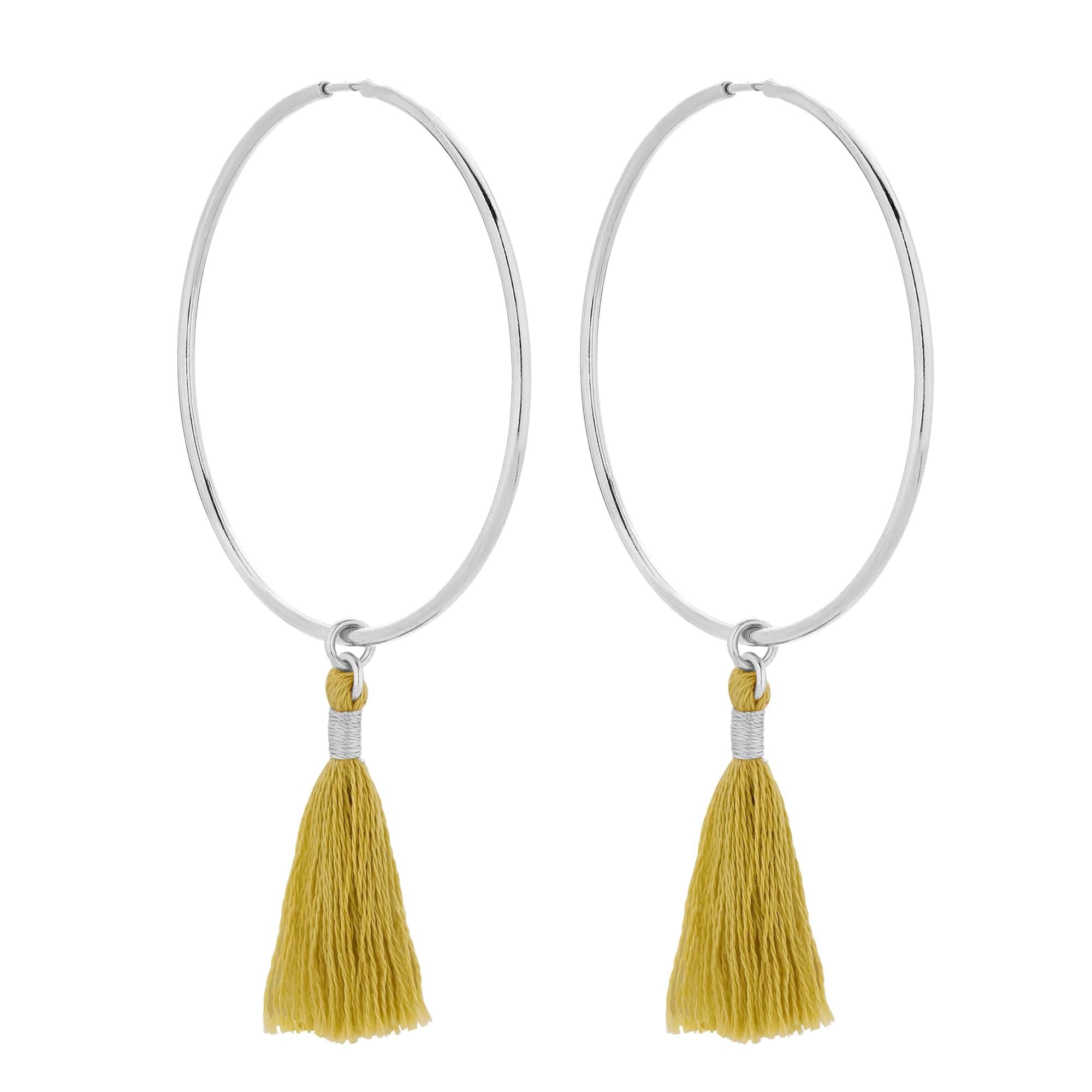 Duże srebrne kolczyki z chwostami