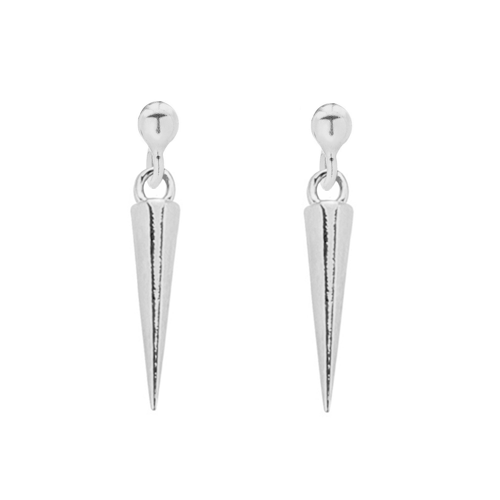 Srebrne kolczyki z kłami