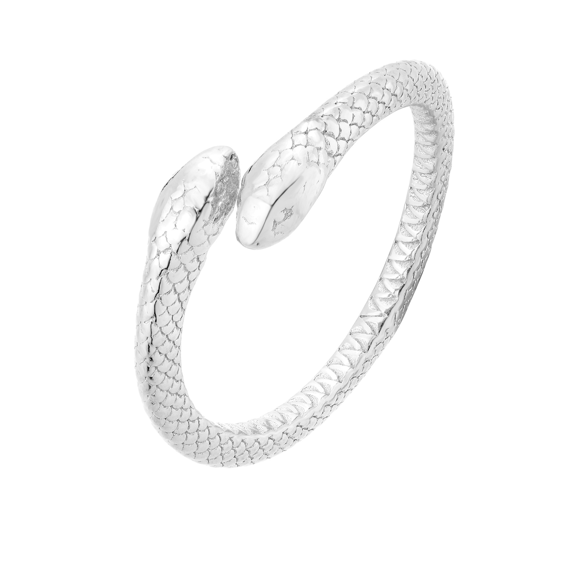 Srebrny pierścionek z wężem : pierścionki - 10