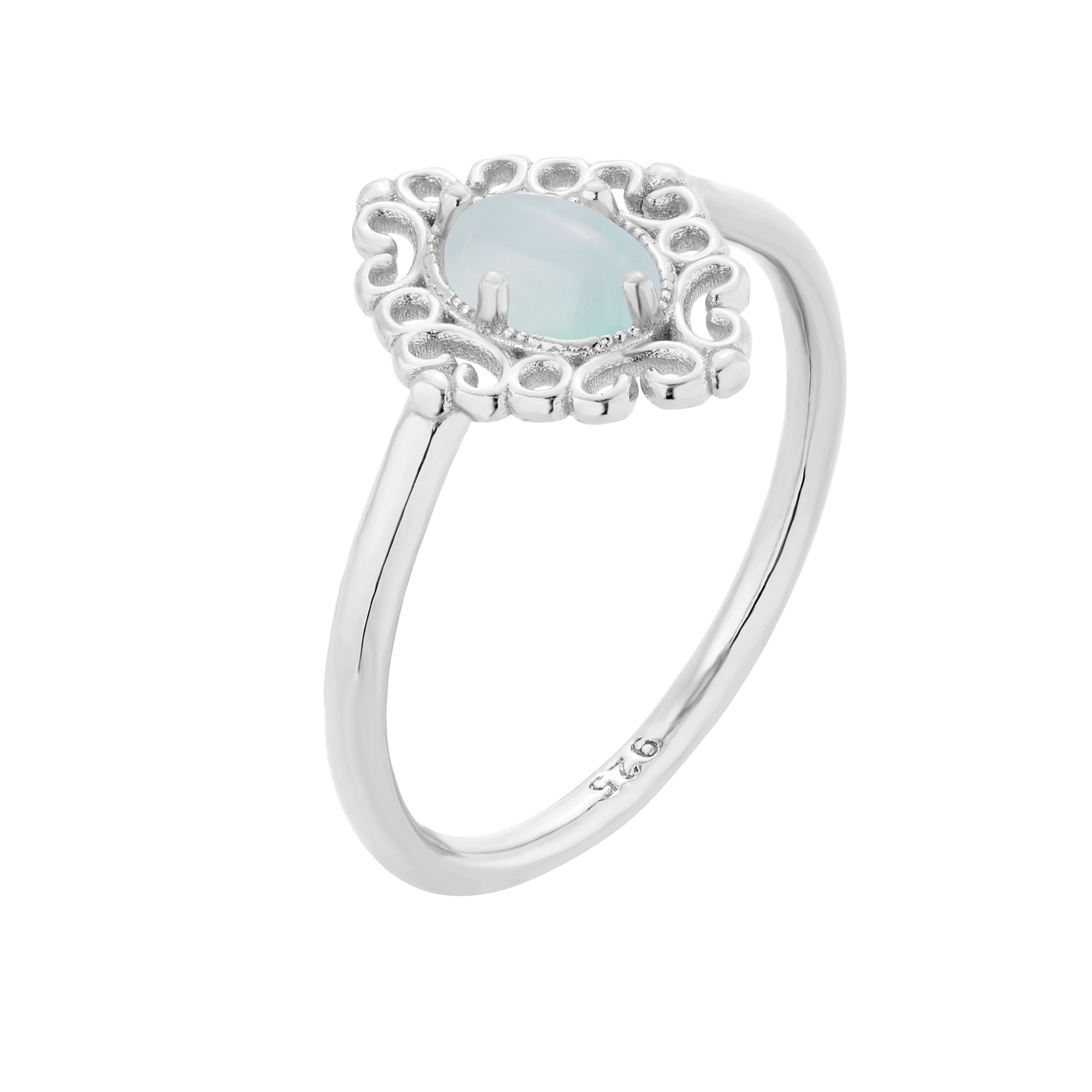 Srebrny pierścionek z agatem : pierścionki - 18