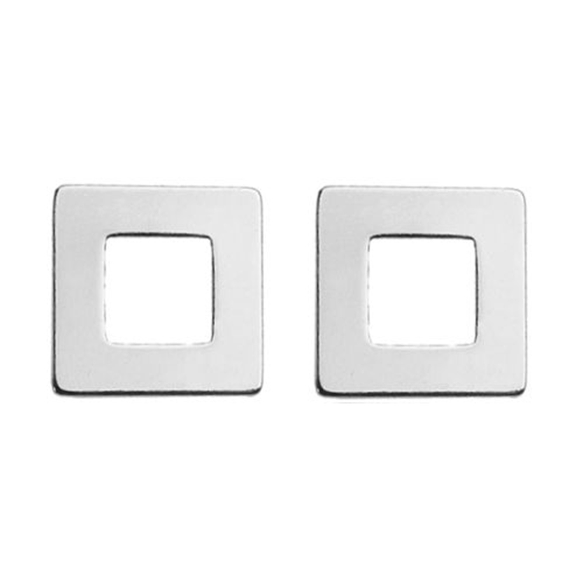 Srebrne kolczyki kwadraciki