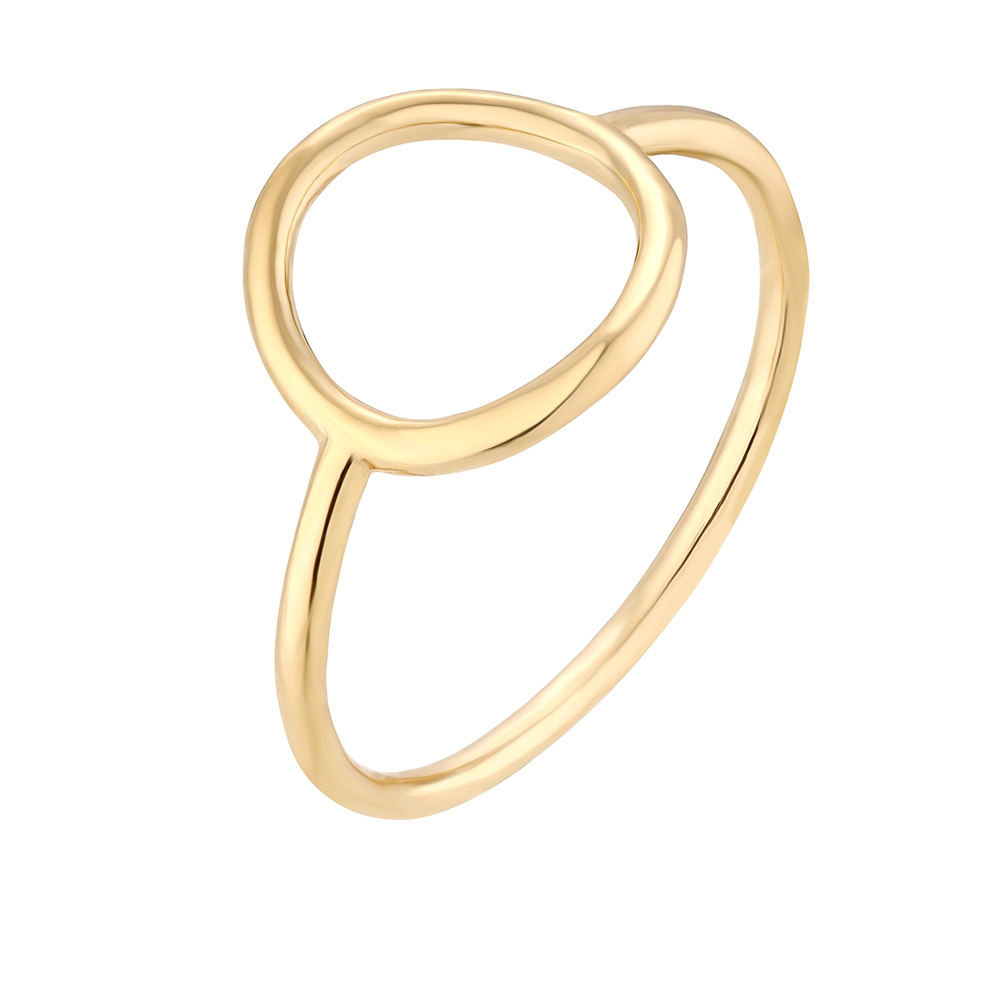 Złoty delikatny pierścionek : pierścionki - 13